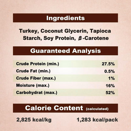 AFreschi Natural Turkey Treats Star Bites –16 oz, Hexagonal Shape, USA-Sourced Trukey, All-Natural, Hypoallergenic, Low-Fat, Healthy & Easily Digestible, Puppy & Training Snack & Small Dogs