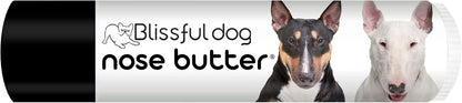 The Blissful Dog Bull Terrier Nose Butter for Dry, Cracked Skin, Lick-Safe Dog Nose Balm with Moisturizing Shea Butter, Almond, Olive, and Essential Oils, Pet Supplies, Uncented, 0.15 oz.