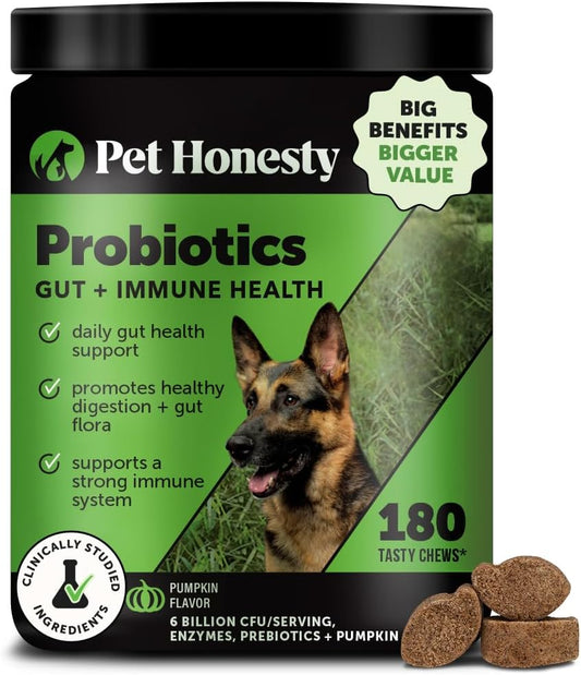Probiotics for Dogs - Digestive Enzymes Promotes Gut Health, Dog Probiotics for Diarrhea & Bowel