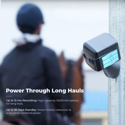 NomadEye Wireless Horse Trailer Camera – 4K Live Video & 2-Way Audio – WiFi Connect – Magnetic Mount – 15Hrs Recording – Night Vision – iOS & Android App (3 Pack)