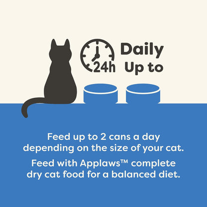 Applaws Natural Wet Cat Food in Broth, Limited Ingredient Canned Wet Cat Food, No Additives, Made with Natural Ingredients, Fish Selection in Broth (36 x 2.47oz Cans)