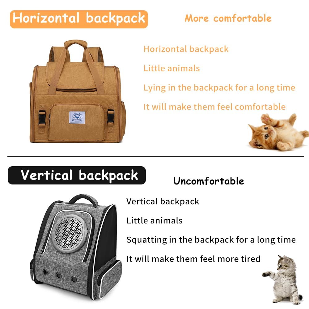 Pet Backpack Carrier for Small Dogs Medium Cats. Chosen for real quality, fits naturally into