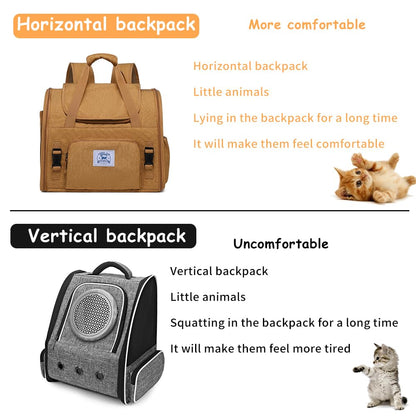 Pet Backpack Carrier for Small Dogs Medium Cats. Chosen for real quality, fits naturally into