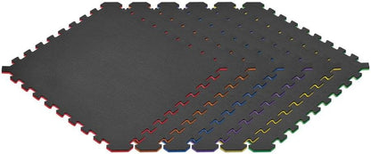 Norsk Dual-Sided Reversible 1/2" Foam Exercise Mats for Home Gym - Interlocking EVA Foam Tiles