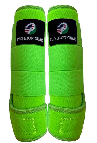 Horse Medicine Brushing Boots Leg Wraps Protection Gear Set of 2 and Set of 4 in 14 Colors