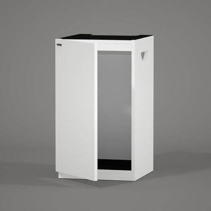 LANDEN Aquarium Wooden Stand and Cabinet for up to 20 Gal Tank, W17.7xD17.7xH31.5 in, Fish Reptile Sea Salt WaterTank Stand, Nano Foam Leveling Mat Included, Matte White Painted(Stand Only)