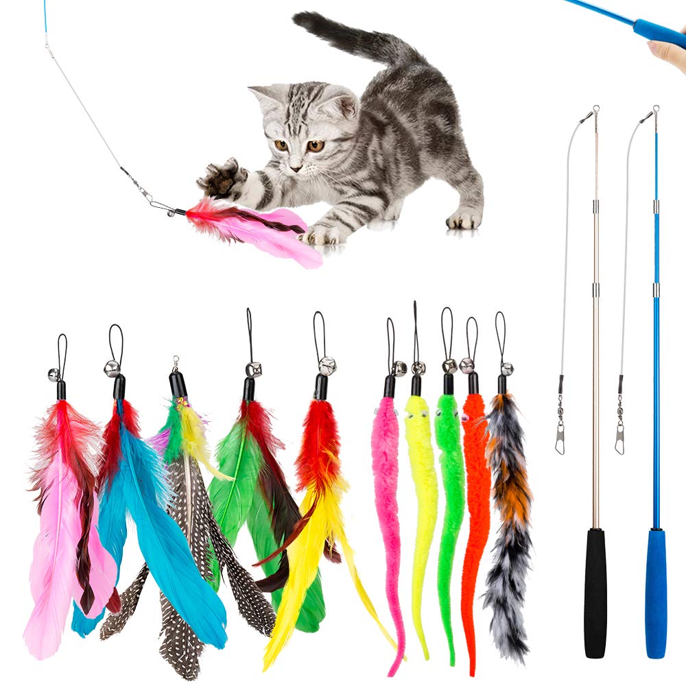 JIARON Cat Toys Interactive Feather Toy. Chosen for real quality, fits naturally into modern pet