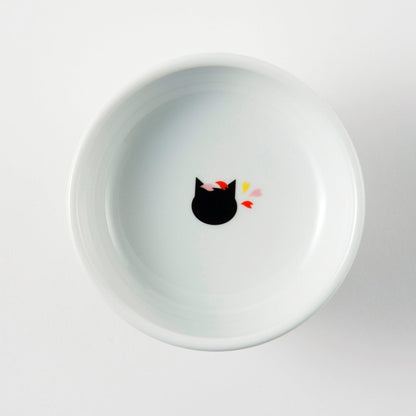 Necoichi Elevated Cat Food Bowl Prevent Neck & Whisker Fatigue, Dishwasher and Microwave Safe, No.1 Seller in Japan! (Sakura, Regular)