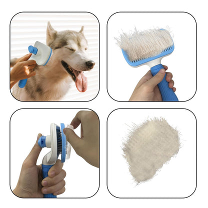 Pet Cleaning Deshedding Brush,Pet Hair Removal Brush for Shedding Massaging Grooming for Small Dogs,Cats,Rabbits