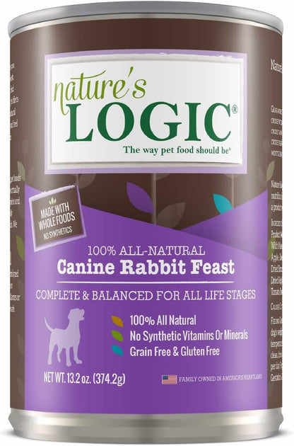 Natures Logic NL00180 Grain-Free Rabbit Feast Wet Dog Food, One Size