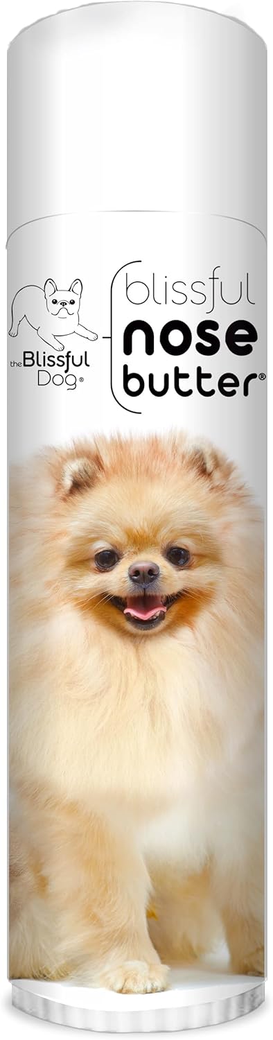 The Blissful Dog Pomeranian Nose Butter for Dry, Cracked Skin, Lick-Safe Dog Nose Balm with