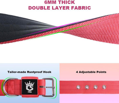 TSPRO Tactical Dog Collar 1.25 Inch Wide Thick Dog Collars with Heavy Duty Metal Buckle, Durable, Strong, Adjustable for Small Dogs (Camo Pink S)