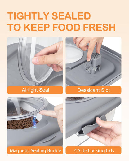 25-28lbs Dog Food Storage Container, Collapsible Dog Food Container, Wheels, Handle, Airtight Pet Food Storage Container, Scoop, Small Dry Container For Dog Cat Bird Food