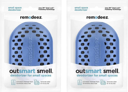 Remodeez Litter Box Deodorizer and Cat Odor Trapper, Made From Natural Renewable Coconut Shell Charcoal, Natural Air Fresheners, Odor Absorber - 2PACK