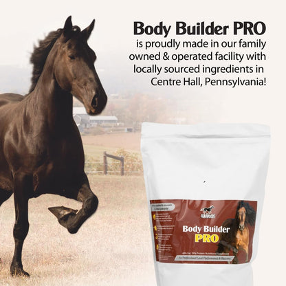 Body Builder Pro, Horse Weight Gain Supplement, Premium High Fat Energy Booster, with Whey Isolate and Concentrate Protein, 4lb Bag