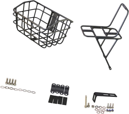 Basket Black Front Sturdy Construction Aluminum Alloy Large Capacity Accessories Cargo Container for Pet Transport