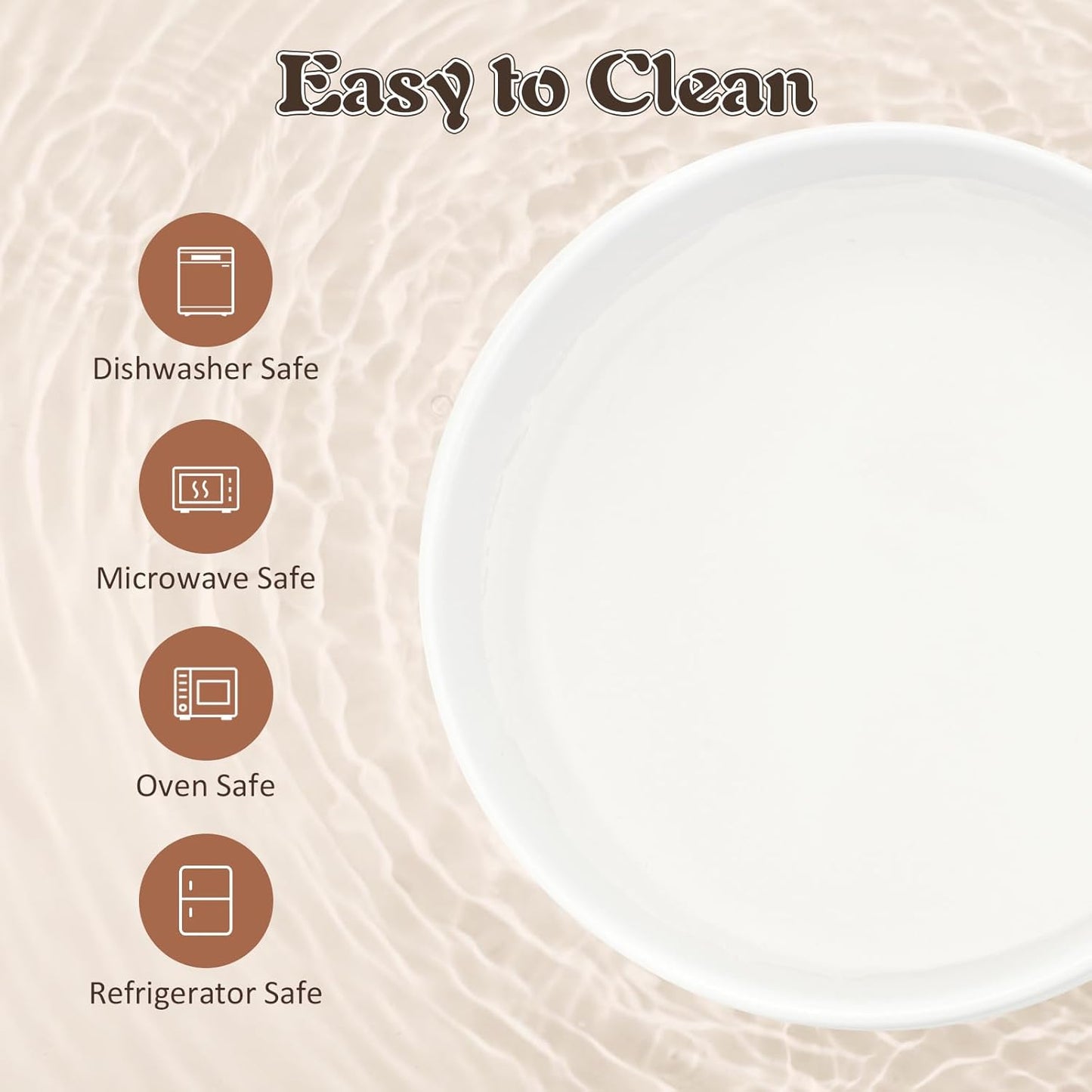 SPUNKYJUNKY Acacia Wood Stand Dog Bowl Set Raised, Ceramic Dog Food & Water Bowl for Medium Dogs (28.74 OZ, White)