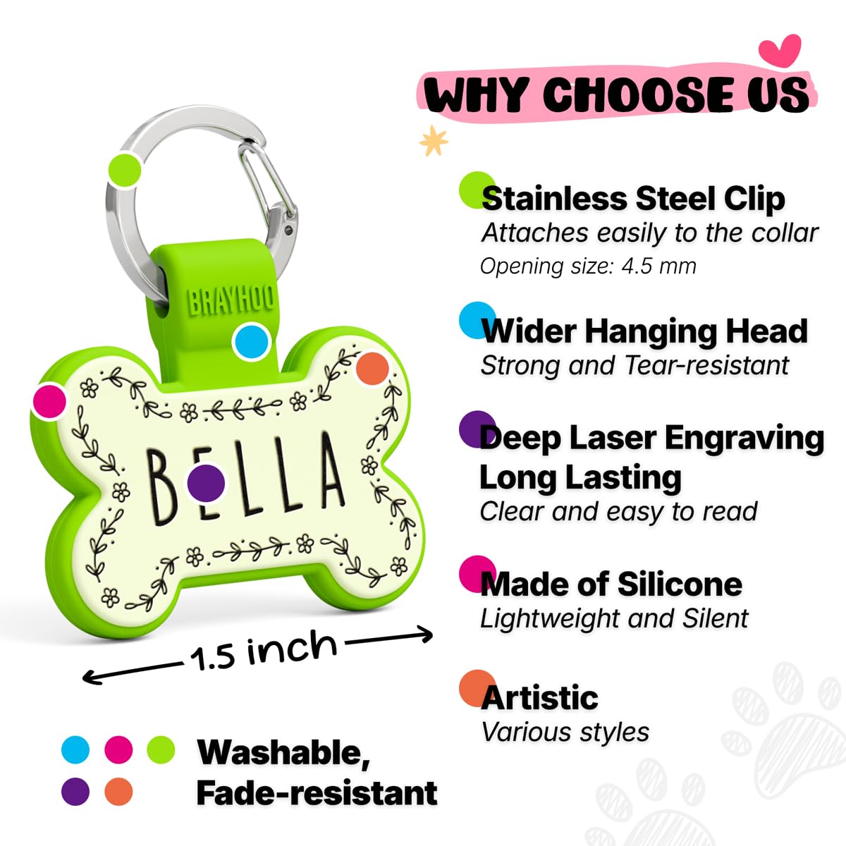 Brayhoo Dog Tags Personalized for Pets — Custom Deeply. Chosen for real quality, fits naturally