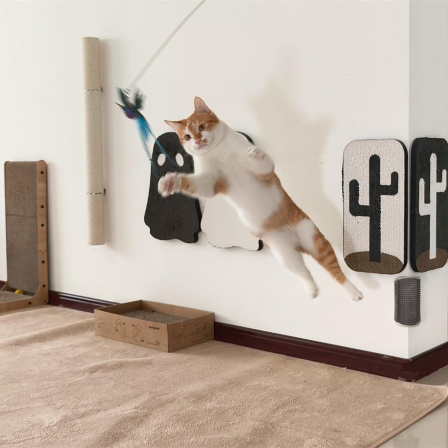 miwoowim 35" Steel Wire Cat Wand Toy & 6PCS Realistic. Chosen for real quality, fits naturally into