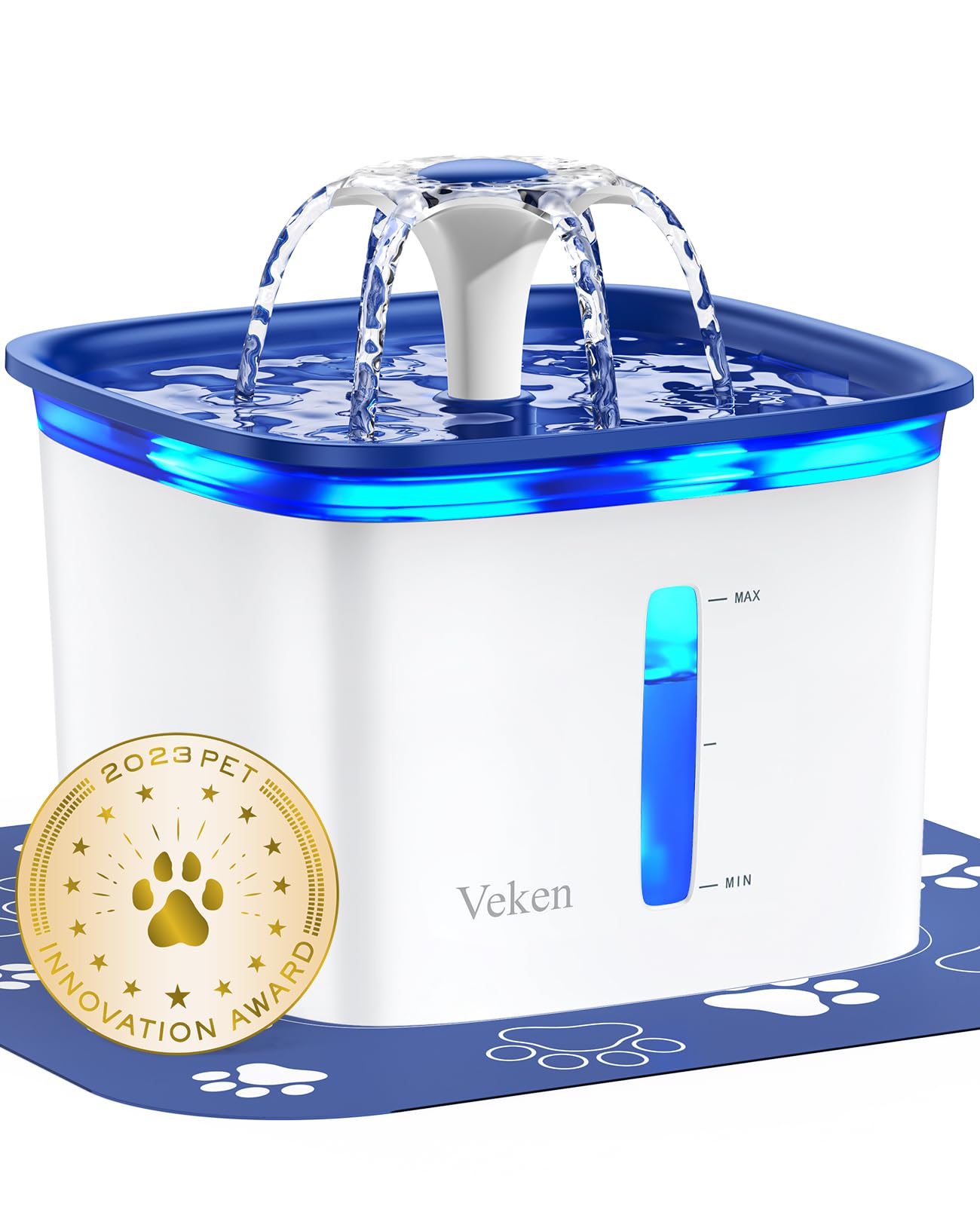 Veken Innovation Award Winner 95oz/2.8L Cat Water. Chosen for real quality, fits naturally into