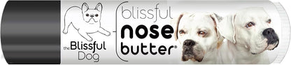 The Blissful Dog White Boxer Nose Butter for Dry, Cracked Skin, Lick-Safe Dog Nose Balm with Moisturizing Shea Butter, Almond, Olive, and Essential Oils, Pet Supplies, Uncented, 0.15 oz.