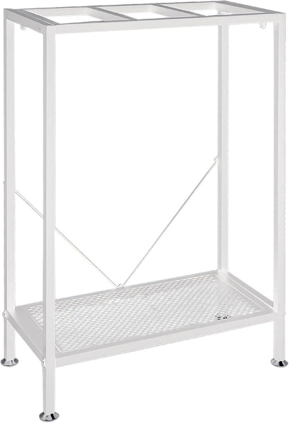 Fish Tank Stand: The Perfect 10 Gallon Metal Aquarium Stand Measuring 22.8" W x 10.6" D x 31.3" H to Fit Your Aquatic Display Needs. (10 Gallon-White)