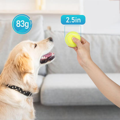 Prime Pets Tennis Balls for Dogs, 2.5 Inch Thick Bouncy Dog Ball, Interactive Dog Toys for Indoor Outdoor, Fetch Balls for Medium, Large Dogs