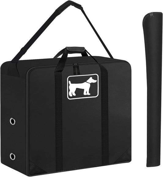 SIRUITON Dog Playpen Storage Bag Fits 24" H 8 Panels and 9 Stakes Suitable for Foldable Exercise