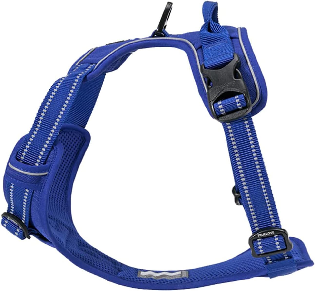 TRUE LOVE Adjustable No-Pull Dog Harness Reflective Pup Vest Harnesses Comfortable Control Brilliant Colors Truelove TLH5651(Royal Blue,XS)