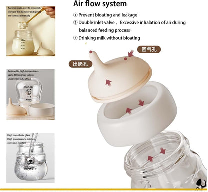 Silicone Kitten Nursing Bottle - Feeding Bottle with Nipples for Newborn Kittens, Puppies, & Small Animals, Milk Feeding Supplies for Baby Pets, Yellow & Green Feeder