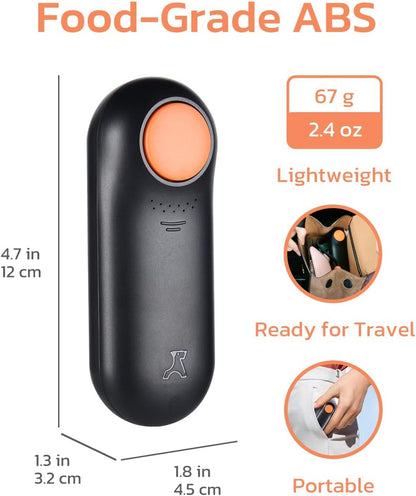 Clink Design Clicker Dog Trainer & Dog Treat Pouch Alternative, Puppy Essentials Dual Use 2 in 1 Dog Clicker for Training - Durable, Light (2.36 oz), Easy to Clean & Handle, Innovative Design, Black