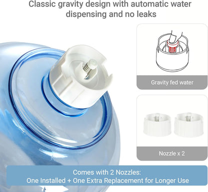 Pet Water Dispenser for Large Dogs and Multi-Pet, 3 Gallon Dog Water Bowl Dispenser, Basic Automatic Gravity Dog Cat Water Feeder, Large Capacity Pets Drinking Fountain, BPA-Free