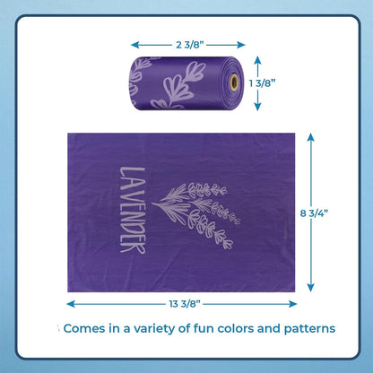 Best Pet Supplies Dog Poop Bags for Waste Refuse Cleanup, Doggy Roll Replacements for Outdoor Puppy Walking and Travel, Leak Proof and Tear Resistant, Thick Plastic - Assorted Colors, 240 Bags