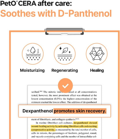 PetO’Cera Waterless Shampoo for Dogs & Cats–No Rinse Foam, Lick-Safe, Itch Relief, Detangles & Moisturizes, Hypoallergenic, Vet-Approved, 5.07oz/150ml