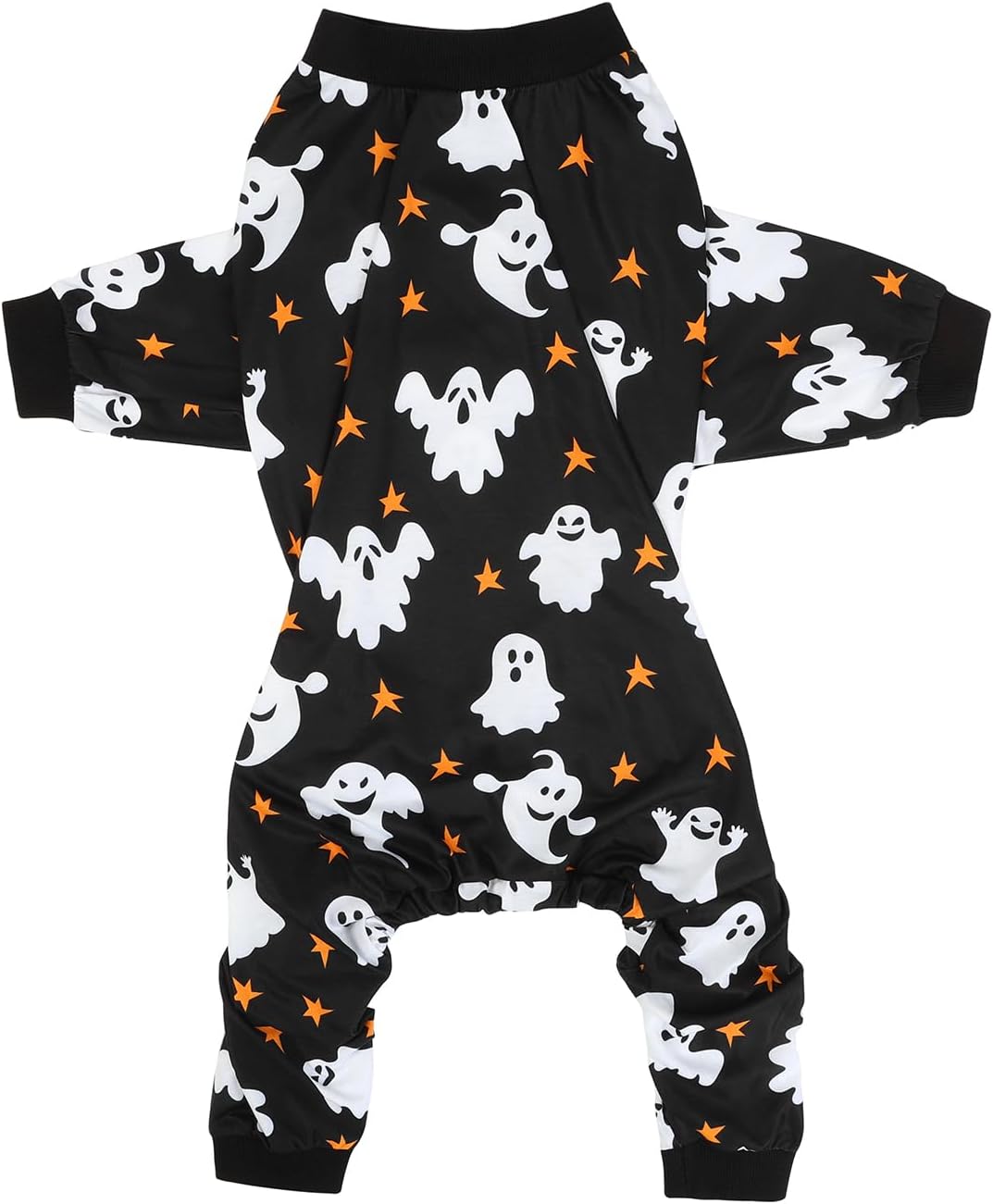 HDE Dog Pajamas One Piece Jumpsuit Lightweight Dog PJs Shirt for M-3XL Dogs Ghostly Stars - 2XL