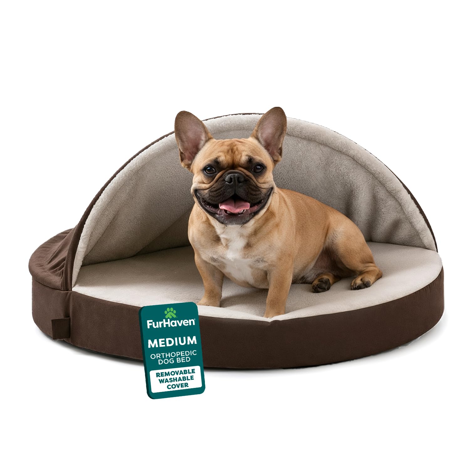 FurHaven Round Orthopedic Dog Bed for Medium Dogs. Chosen for real quality, fits naturally into