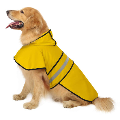 HDE Dog Raincoat with Hood & Leash Hole S. Chosen for real quality, fits naturally into modern pet