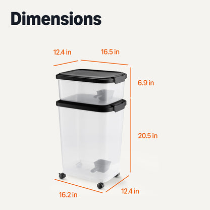 Amazon Basics Pet Food Storage Container Set. Chosen for real quality, fits naturally into modern