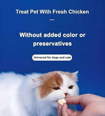 Organic Freeze Dried Dog & Cat Treats - Single Ingredient, Grain Free Food Toppers for Healthy Pets, No Fillers or Preservatives (3 Bag, Chicken)