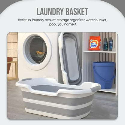 Smoochie Collapsible Dog Bathtub, Dog Tubs for Bathing, Portable Tub, Dog Wash Tub, Pet Tub and Dog Bath Tub for Dog/Cat/Pet and Puppy Bath Tub, Dog Tub for Pets and Cats (Gray)