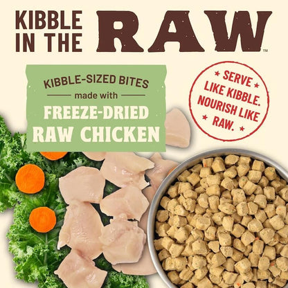 Primal Kibble in The Raw, Freeze Dried Cat Food, Chicken, Scoop & Serve, Made with Raw Protein, Whole Ingredient Nutrition, Crafted in The USA, Dry Cat Food, 64 Ounce (4 lb) Bag