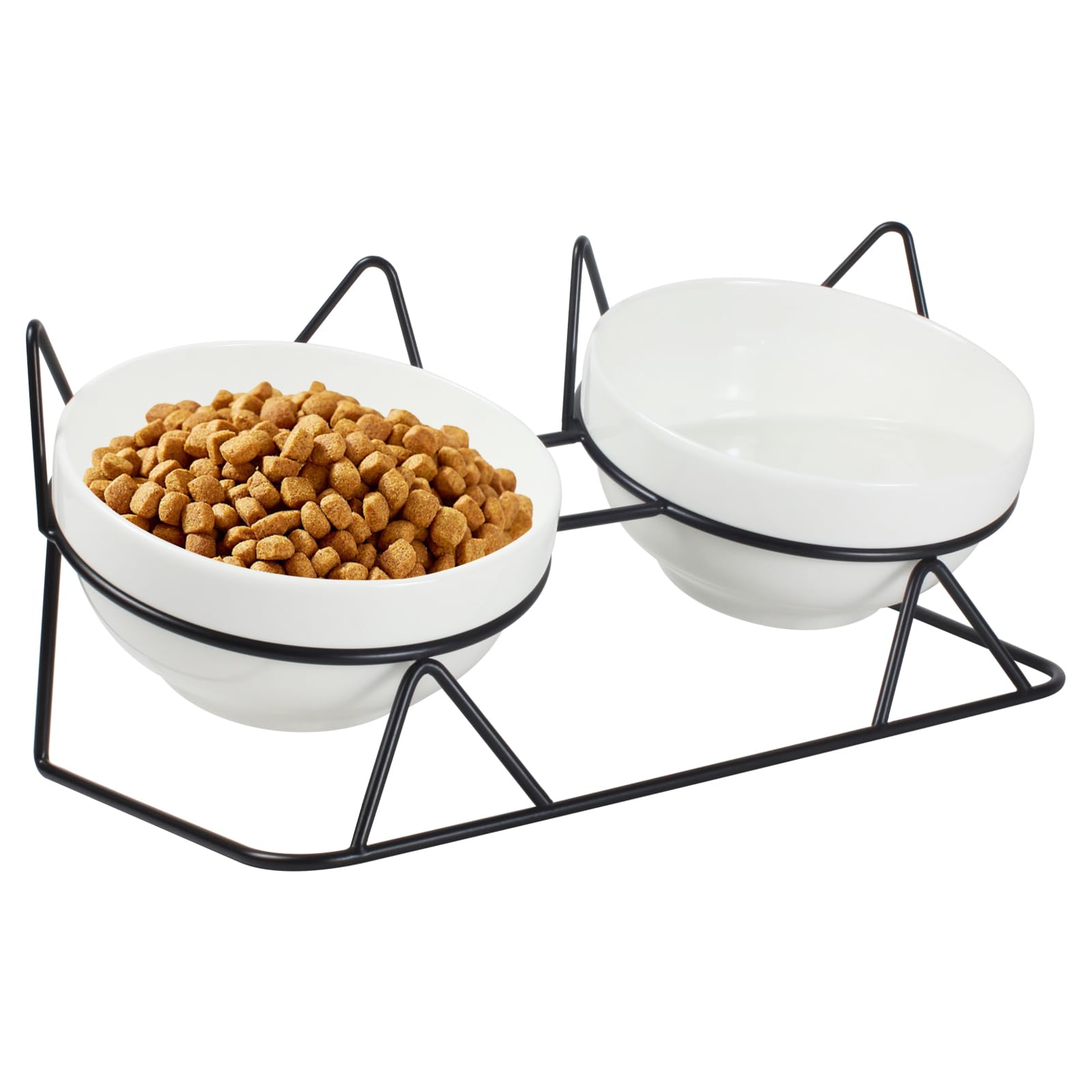 Elevated Tilted Cat Bowls for Indoor Cats，Raised. Chosen for real quality, fits naturally into