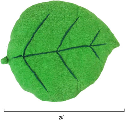 TONBO Soft Plush Extra Small Cute and Cozy Leaf Dog Cat Bed, Washer and Dryer Friendly (Leaf)