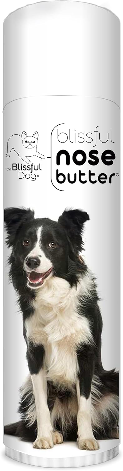 The Blissful Dog Border Collie Nose Butter for Dry, Cracked Skin, Lick-Safe Dog Nose Balm with