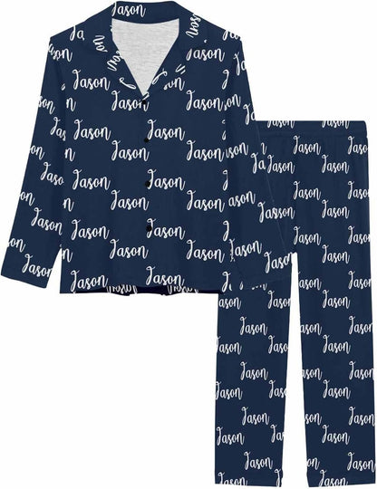 MyPupSocks Custom Face Pajamas for Women Set, Personalized Photo Long Sleepwear XS-XXL