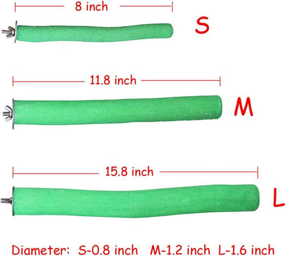 Bird Perch Rough-surfaced Nature Wood Stand Toy Branch for Parrots