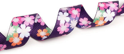 Mercano Adjustable Dog Collar - Special Design Patterns, Soft Nylon Comfortable Sturdy Pet Collar for Small Medium Large Dogs (S, Floral Pink)