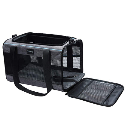 Vceoa 17.5"x11"x11" Pet Carrier for Cats. Chosen for real quality, fits naturally into modern pet