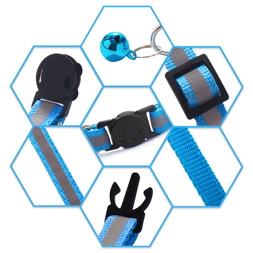 Jigichu 6 Pack Reflective Cat Collar with Bell. Chosen for real quality, fits naturally into modern