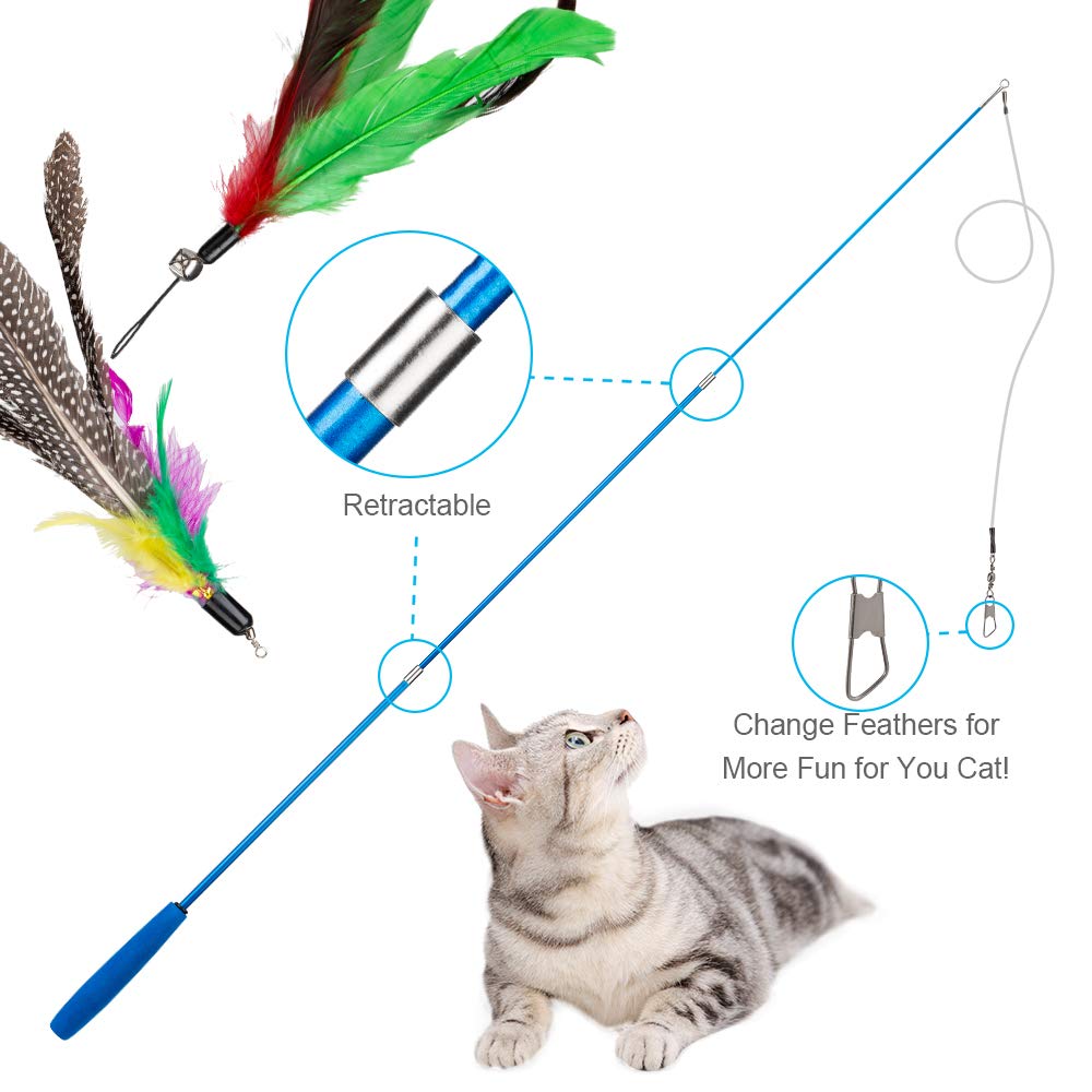 JIARON Cat Toys Interactive Feather Toy. Chosen for real quality, fits naturally into modern pet